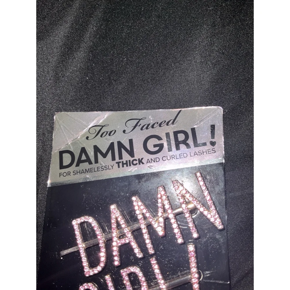 NEW Too Faced 2 PC PIN SET Damn Girl Hair Pins Pink CRYSTALS Jeweled